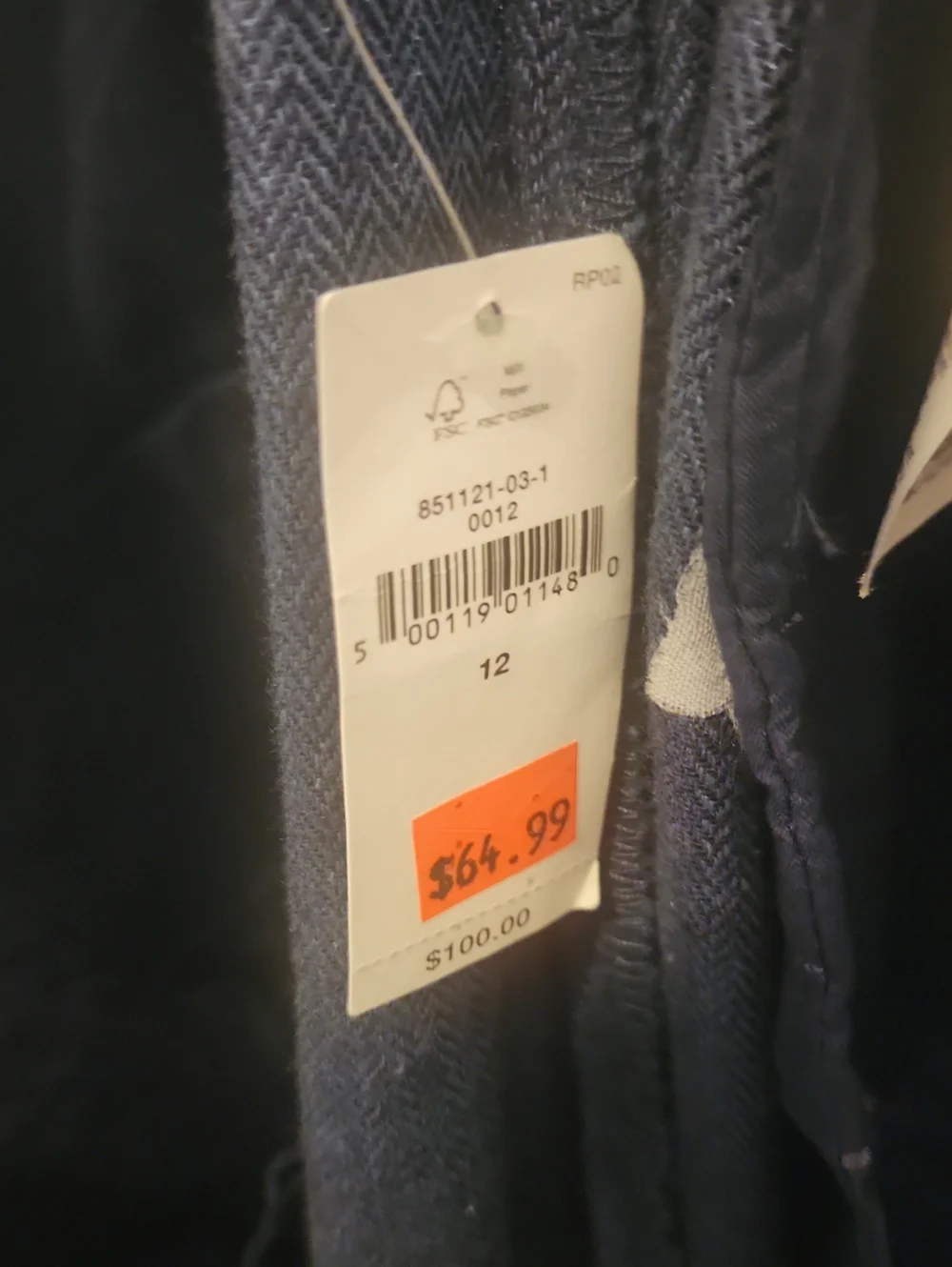 Banana Republic Wide-Leg Linen Blend Pants in Navy